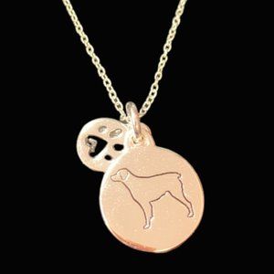 925 Sterling Silver "I Love MY Dog" Pendant Necklace Made in Italy